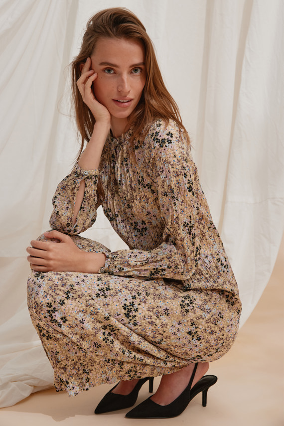 Hertmade HMHornsea kjole, Light Flower Print